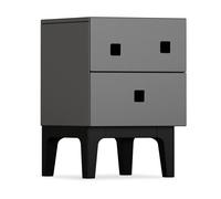 Zweed Peep S1 bedside table Slate grey, black lacquer
