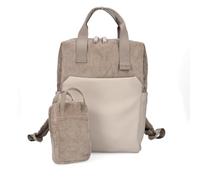zwei backpack laptop backpack with laptop compartment Lou LUR130 7L Cord - Mocca beige