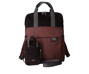 zwei backpack laptop backpack with laptop compartment Lou LUR160 10L Cord - Espresso dark purple