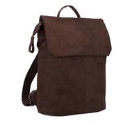 zwei backpack leisure backpack with laptop compartment Mademoiselle.M MR13 Nubuk - Espresso brown