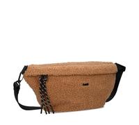 Zwei TEDH80 Women's Handbag Teddy Bum Bag 4 Litres Cuddly Trendy Bag Made of Teddy Faux Fur Versatile as HipBag Crossbody Bag Shoulder Bag Shoulder Bag, Toffee, standard size, Playful