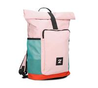 zwei BONNY BOR180 Women's Rolltop Backpack 15-19 Litre Lightweight Nylon Daypack Water Resistant Multiple Compartments Bottle Compartment Lanyard Padded Straps, candy, L, Casual