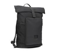 zwei BONNY BOR180 Women's Rolltop Backpack 15-19 Litre Lightweight Nylon Daypack Water Resistant Multiple Compartments Bottle Compartment Lanyard Padded Straps, black, L, Casual