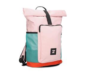 zwei BONNY BOR180 Women's Rolltop Backpack 15-19 Litre Lightweight Nylon Daypack Water Resistant Multiple Compartments Bottle Compartment Lanyard Padded Straps, candy, L, Casual