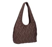zwei Cleo CL100 Women's Shopper Handbag 9 Litres, Lightweight Nylon Tote Bag in Casual Style, Padded Puffer Bag with Zip and Inner Compartments, Made from Recycled Nylon, brown, One Size