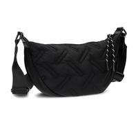 Zwei Cleo CL50 Women's Puffer Bag, Quilted Moon Bag, 2 Litre, Water-Repellent, Quilted Puffy Bag, Half Moon Shape, Recycled Nylon, Quilted Bag, Portable as Shoulder Bag or Crossbody, black,