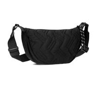 Zwei Cleo CL50 Women's Puffer Bag, Quilted Moon Bag, 2 Litre, Water-Repellent, Quilted Puffy Bag, Half Moon Shape, Recycled Nylon, Quilted Bag, Portable as Shoulder Bag or Crossbody, Black-new, Small