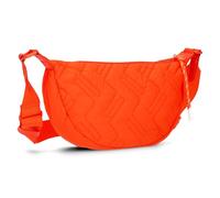 Zwei Cleo CL50 Women's Puffer Bag, Quilted Moon Bag, 2 Litre, Water-Repellent, Quilted Puffy Bag, Half Moon Shape, Recycled Nylon, Quilted Bag, Portable as Shoulder Bag or Crossbody, Papaya-new, Small