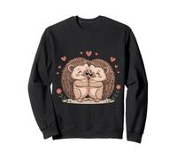 Zwei Igel Tiere Valentinstag Liebe auf Paar Igel Sweatshirt