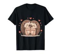 Zwei Igel Tiere Valentinstag Liebe auf Paar Igel T-Shirt