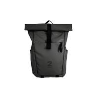 zwei Jona JOR350 Unisex Backpack - Laptop Backpack 15 Inch with Roll Top, Side Access, Volume Expansion, Padded Back & Straps - Water-Repellent & Robust for Everyday Use, University & Travel, black