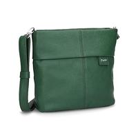 Zwei Mademoiselle.M M8 Women's Crossbody Bag 3 L Faux Leather Shoulder Bag with Secret Compartment & Main Compartment with Zip Includes Short & Long Removable Shoulder Strap, moss, 25x23x10 cm
