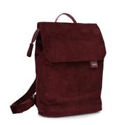 zwei Mademoiselle.M MR13 Women's City Backpack 7 Litres Padded Laptop Compartment Magnetic Closure Flap Main Compartment with Zip Back Padding Classic Elegant, Corduroy Bordeaux, Unit size, Classic