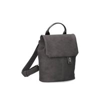 Zwei Mademoiselle.M MR45 Small Women's Backpack 2 Litre Classic Elegant Daypack with Magnetic Closure Flap, Zip Pocket on Back and Key Ring, Nubuck stone, One size