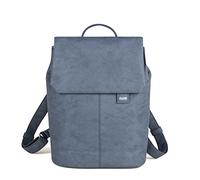 Zwei MADEMOISELLE.M Rucksack MR13 nubuk-blue, UNISEX ADULTS Backpack, nubuk-blue, TALLA ÚNICA -