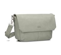 Zwei Mademoiselle M60 Women's Handbag Shoulder Bag Landscape Format 3 Litre Wide Crossbody Bag Magnetic Flap Zip Includes Lanyard Classic Elegant High-Quality Faux Leather, Sage, S