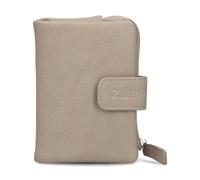 Zwei MW5 Small Women's Wallet Soft Faux Leather Wallet with Press Stud and Zip Coin Compartment, 6 Card Slots, 4 Slip Pockets, 1 Note Compartment, Nubuck Cappuccino, 10x13x3 cm, Classic