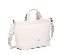 Zwei NEO NE150 Women's Shopper Handbag 10 Litres Small City Shopper with Short Handles, Adjustable Shoulder Strap, Buffer Design, Main Compartment with Zip, off-white, Einheitsgröße