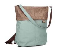 Zwei Olli OR12 Women's Backpack Bag (7 Litres) Handbag & Backpack 2-in-1 Water-Repellent Shoulder Bag with Padded Laptop Compartment (up to 13 inches), Women's Bag & City Backpack in One, ocean