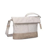 Zwei Olli OT6 Women's Roll-Top Handbag Shoulder Bag 2/4 Litre Classic Crossbody Bag Water-Repellent Robust Durable Bi-Colour Design Shoulder Bag, High Quality Workmanship, sand, S