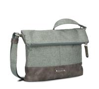 Zwei Olli OT6 Women's Roll-Top Handbag Shoulder Bag 2/4 Litre Classic Crossbody Bag Water-Repellent Robust Durable Bi-Colour Design Shoulder Bag, High Quality Workmanship, Green (sage), S