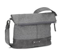 Zwei Olli OT6 Women's Roll-Top Handbag Shoulder Bag 2/4 Litre Classic Crossbody Bag Water-Repellent Robust Durable Bi-Colour Design Shoulder Bag, High Quality Workmanship, gray, S