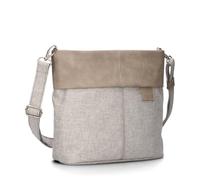 Zwei Olli OT8 Women's Handbag 3 Litre Classic Crossbody Bag Water-Repellent Robust Two-Tone Design Shoulder Bag with 2 Shoulder Straps Short & Long (Sand)