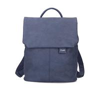 Zwei Unisex Adults Mademoiselle.M Rucksack MR8 Nubuk-Blue Backpack, Talla ÚNICA