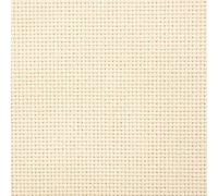 Zweigart 14 Count Aida Cross Stitch Fabric - Beige (264), 100x150cm, Narrow 100% Cotton Strip for Embroidery Borders & Projects
