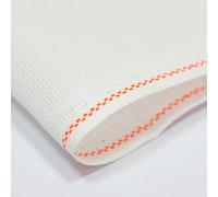 Zweigart 16 Count Aida Cross Stitch Fabric - Snow White (100), 39.4" x 59", Narrow 100% Cotton Strip for Embroidery Borders & Projects