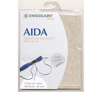 Zweigart 18 Count Rustico Flecked Oatmeal 50x55cm (19.5x21.5 inches) - Fat Qtr