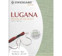 Zweigart 25 Count Lugana Moss Green 50x70cm (19.5x27.5 inches)- Fat Qtr