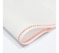 Zweigart Aida 14 Count Fabric - Snow White (100), 100x100cm, Large 100% Cotton Embroidery Cloth for Cross Stitch & DIY Crafts