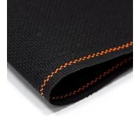 Zweigart Aida 16 Count Cross Stitch Fabric - Black (720), 19.7" x 19.7", 100% Cotton Embroidery Cloth for Needlework & Crafts