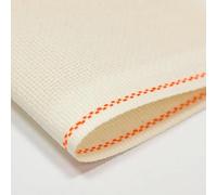 Zweigart Aida 18 Count Cross Stitch Fabric - Beige (264), 50 x 50 cm, 100% Cotton Embroidery Cloth for Needlework & Crafts