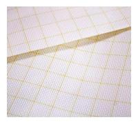 Zweigart Aida Cloth 16 Count - White Color with Helping Grid (1449), 19.7" x 39.4", 100% Cotton Fabric for Cross Stitch & Embroidery Projects