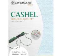 Zweigart Cashel Precut 28 ct. 3281 Colour 5469 Mini Dots Blue White Handmade Fabric 100% Linen for Embroidery 48 x 68 cm