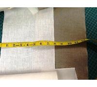 zweigart linen band 8 inches /20cm wide self edged one metre each off white and natural