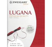 Zweigart Lugana Precut 25 ct. 3835 Colour 954 Red Craft Fabric for Embroidery 48 x 68 cm