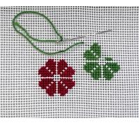Zweigart Mono Deluxe Needlepoint Canvas - Orange Line Interlock 100% Cotton, Made in Germany, White Cross Stitch & Embroidery Fabric - 20" x 20" (1 Piece) (White 13 mesh)