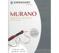 Zweigart Murano Precut 32 ct. 3984 Colour 7107 Charcoal Grey Handmade Fabric for Embroidery 48 x 68 cm