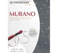 Zweigart Murano Precut 3984 Colour 7419 Splash Grey/White Craft Fabric for Embroidery 48 x 68 cm