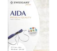 Zweigart Precut Vintage Fine - Pre-Cut Aida 18 ct. Col. 1079, 48 x 53/68 cm