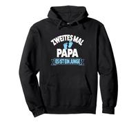 Zweites mal Papa es ist ein Junge Vater Pullover Hoodie