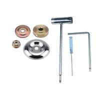 Zwenjuan 7 Pcs Replacement Metal Gearbox Blade Nut Fixing Kit,Lawnmower Metal Gearbox,Metal Blade Nut Fixing,for Lawn Mower,Irrigation Machine,Trimmer,Brushcutter