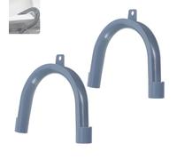Zwenjuan U-Shaped Drain Outlet Hose Hook,2 PCS Plastic U-Bend Hangle Pipe Supports,U-Shaped Drain Hose Hook Plastic,for Washing Machine Dishwasher