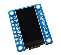 ZWEquipint 0.96 Inch TFT Display with ST7735S Driver, IPS LCD Technology, 80x160 RGB Resolution, 4-Wire, 3.3V Supply, 19x24x2.7mm Dimensions
