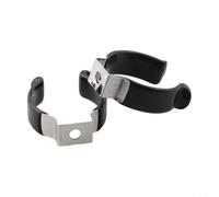 ZWEquipint 10Pcs Stainless Steel Spring Terry Clips,Tool Storage Clamp,For Garages,Workshops,And Sheds Tool Organization,20 30Mm Black Silver(28MM)