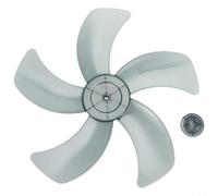 ZWEquipint 16 Inch Stand Fan Assembly Five Leaf Design With Protective Nut Cover,For Pedestal Desk Fan Cooling Appliance Parts(Black)