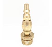 ZWEquipint 1Lb Propane Disposal Adapter Fitting With 1/4" Quick Connect, Brass Throwaway Cylinder Thread For Portable BBQ Grill, Secure Leak-Free Gas Disconnect For Camping Outdoor Cooking